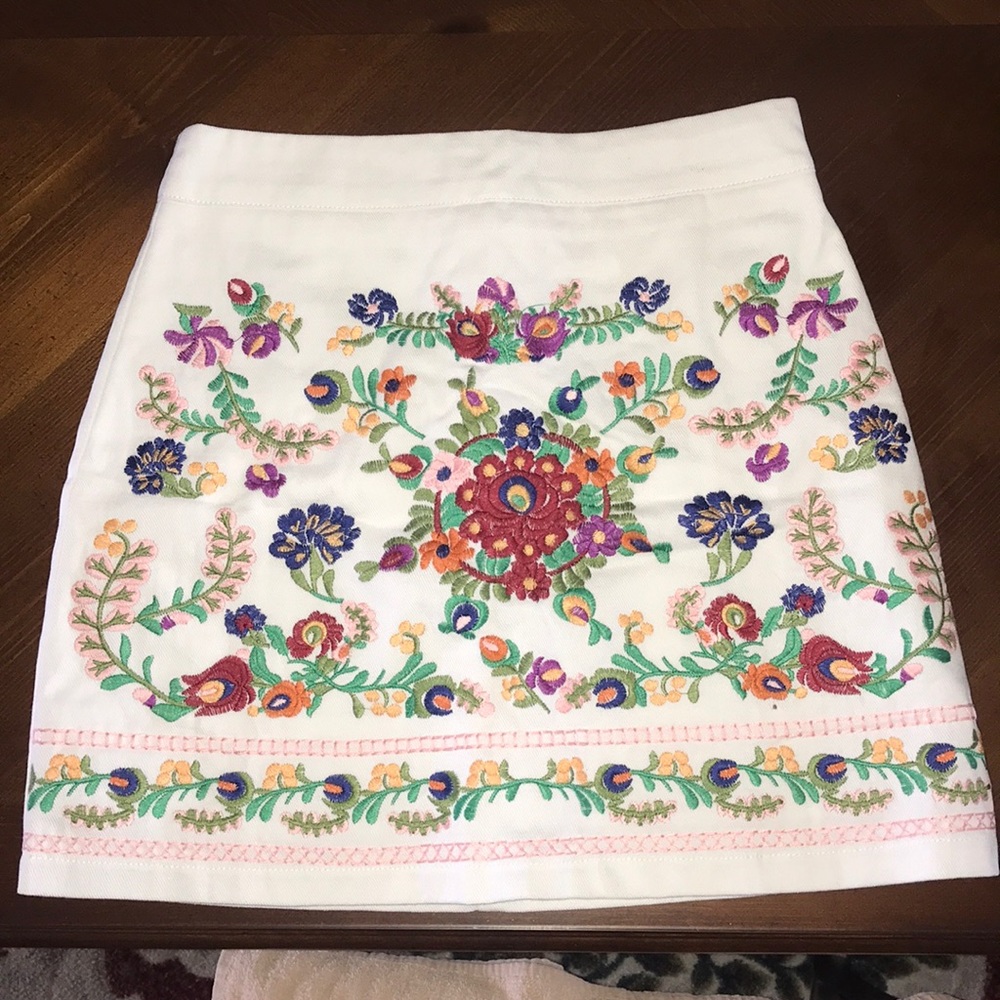 Embroidered skirt